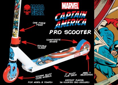 200-126-Marvel Captain America Pro Scooter Packaging